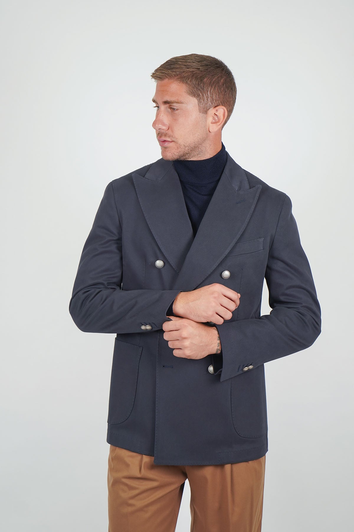 Giacca Blazer SENTIERO Rifinito - Blue Tinto