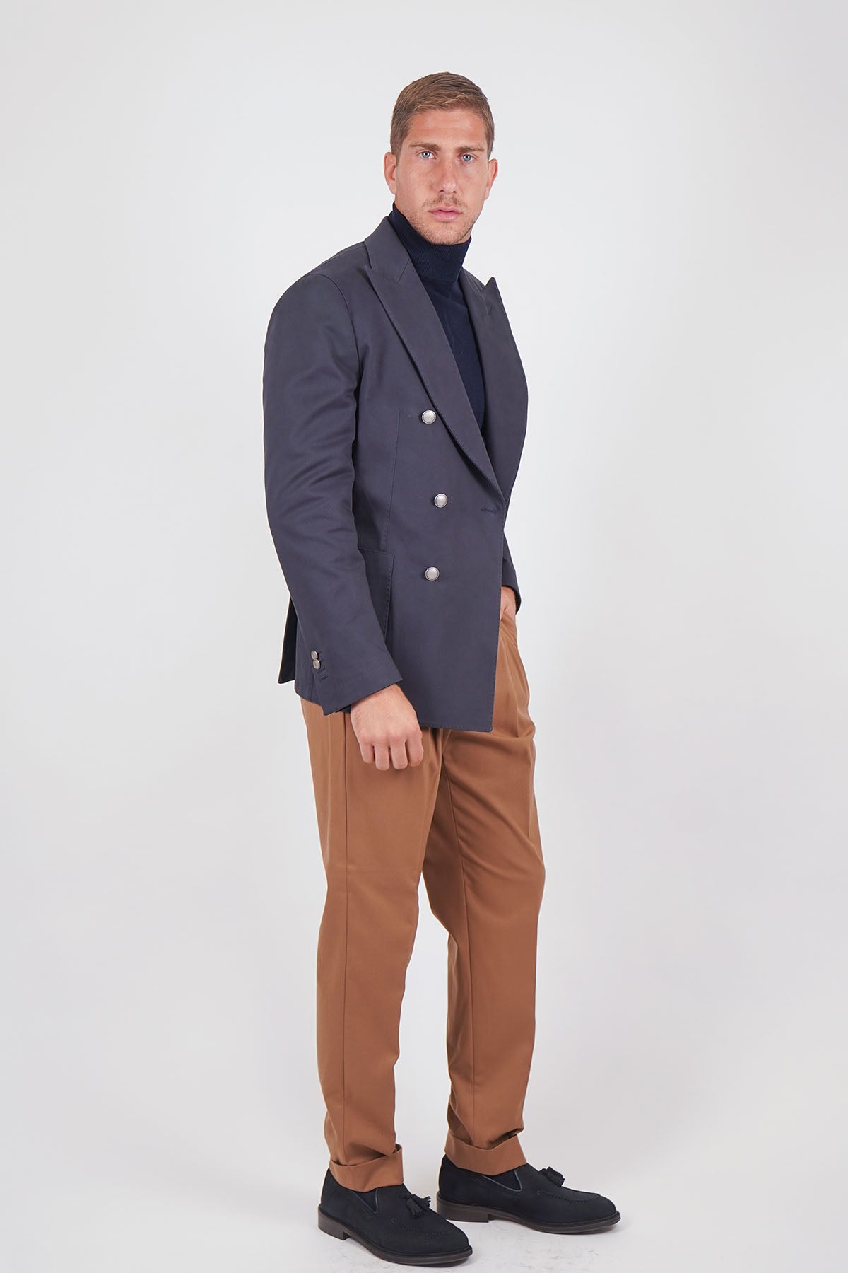 Giacca Blazer SENTIERO Rifinito - Blue Tinto