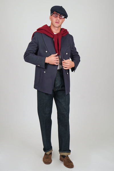 Giacca Blazer SENTIERO Rifinito - Blue Tinto