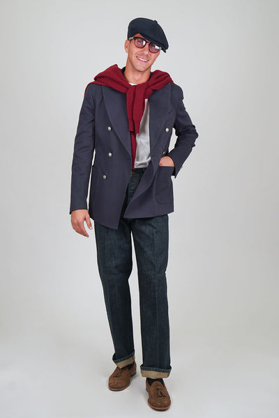 Giacca Blazer SENTIERO Rifinito - Blue Tinto