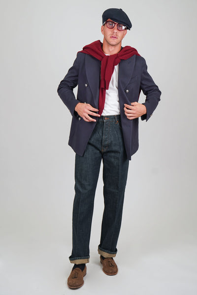 Giacca Blazer SENTIERO Rifinito - Blue Tinto