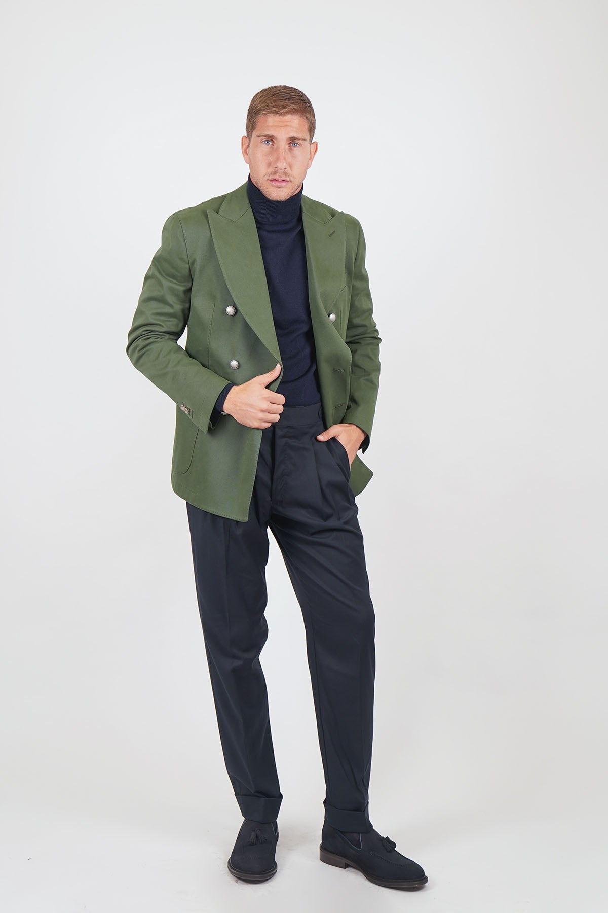 Giacca Blazer SENTIERO Rifinito - Verde Tinto