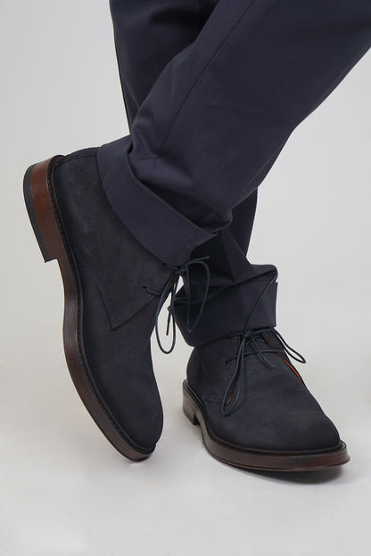 Polacco STRINGHE Camoscio Blue