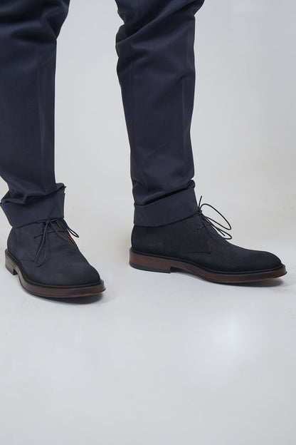 Polacco STRINGHE Camoscio Blue