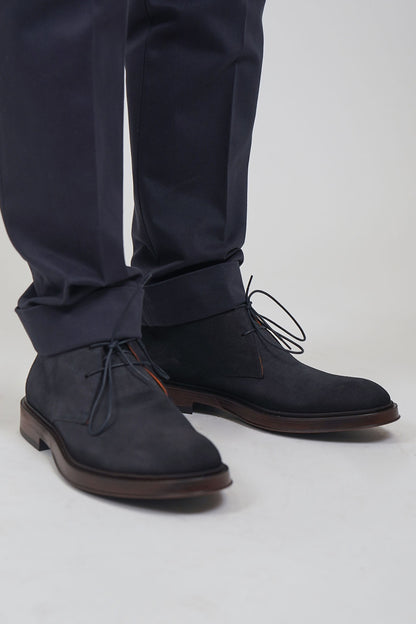 Polacco STRINGHE Camoscio Blue