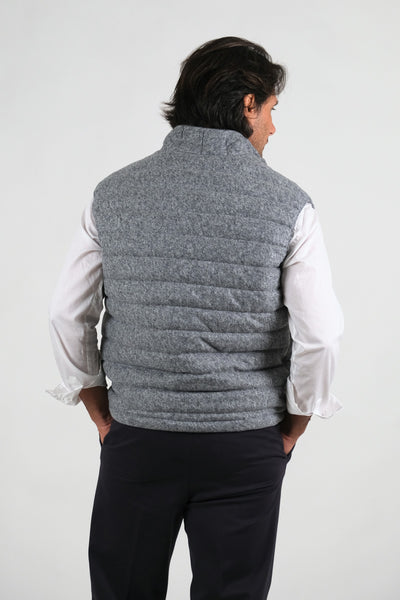 Smanicato KAZE - Grigio Chiaro, di spalle