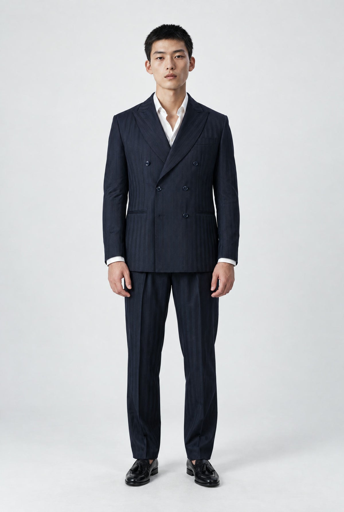 Abito IZANAGI - Blue Herringbone - SETTANTA