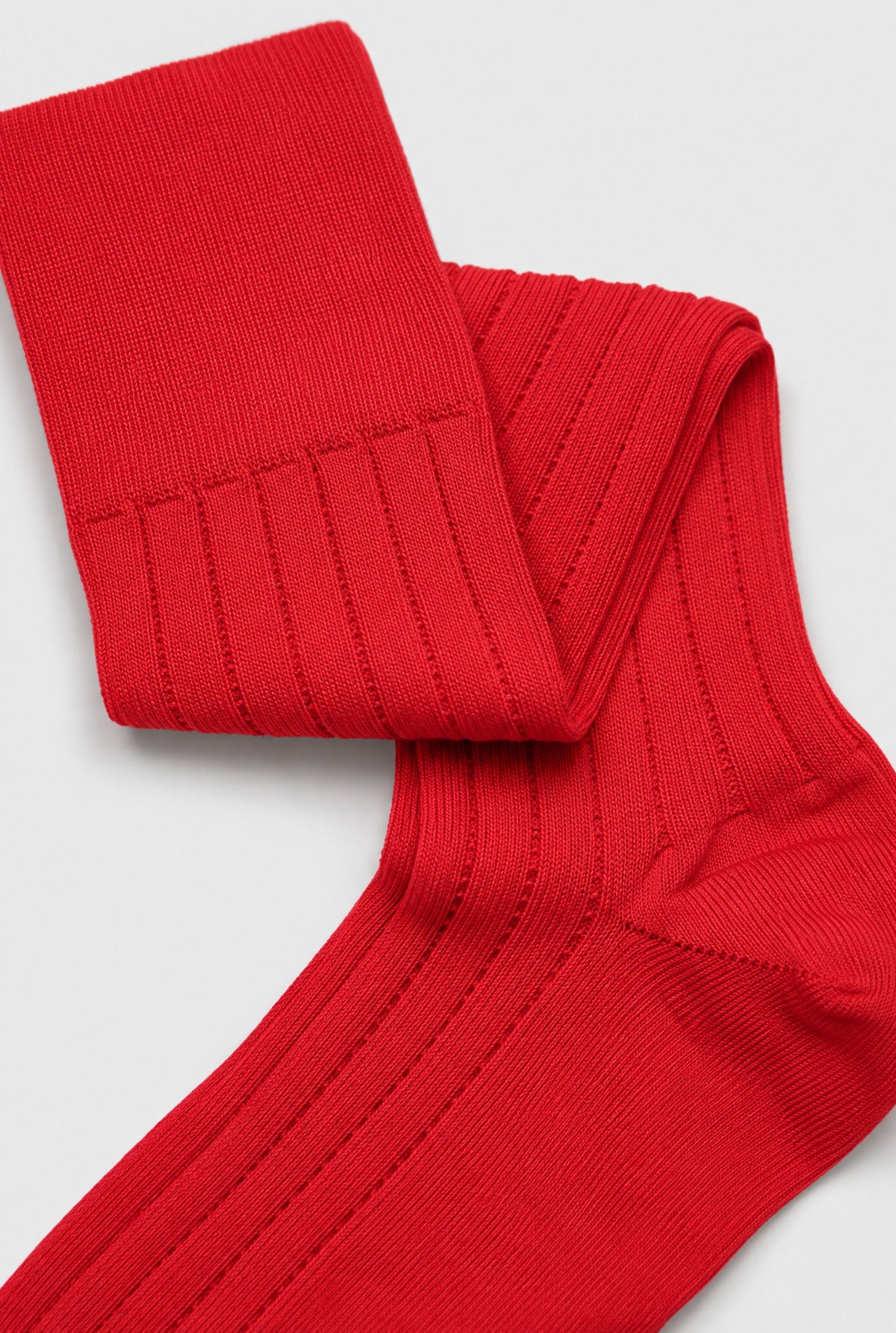 Calzino MITSUO Costa Treccina Filoscozia - Rosso - SETTANTA