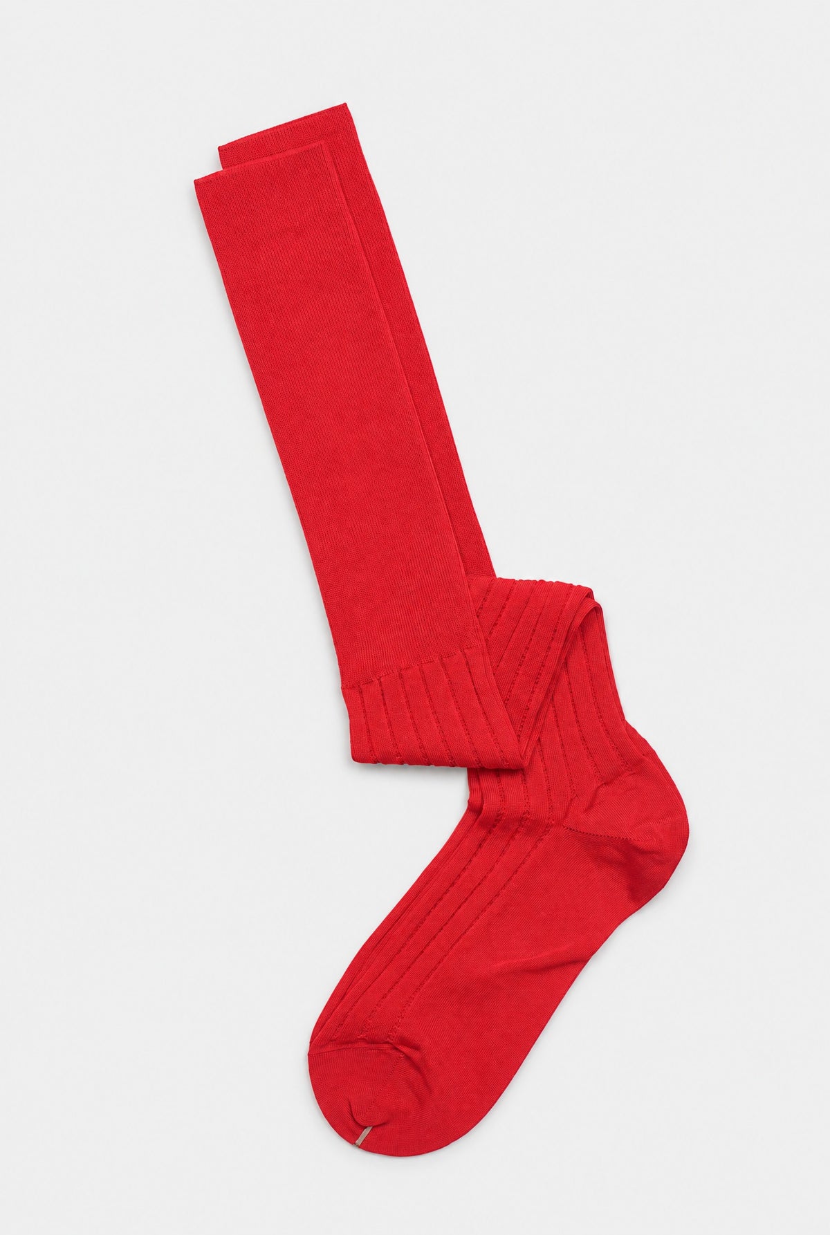 Calzino MITSUO Costa Treccina Filoscozia - Rosso - SETTANTA