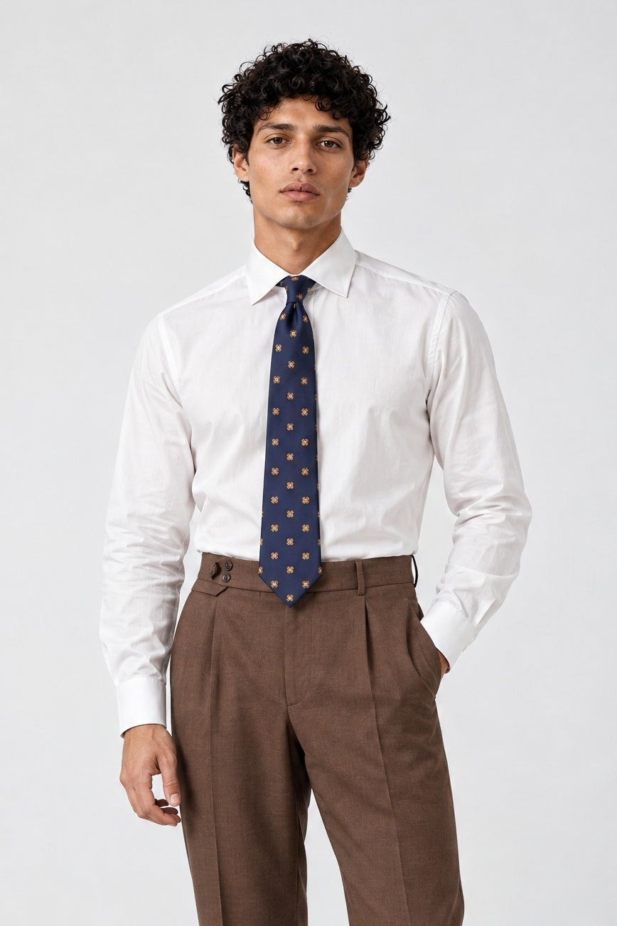 Camicia MIO Cotone Collo Italiano - Bianco Satin