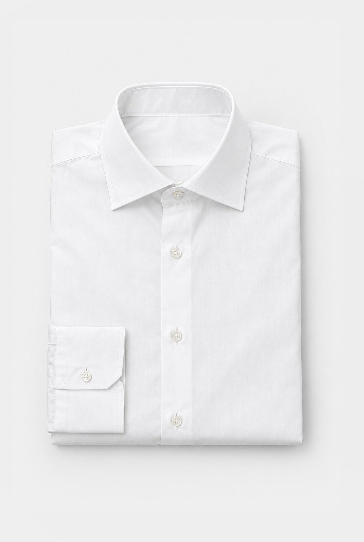 Camicia MIO Cotone Collo Italiano - Bianco Satin
