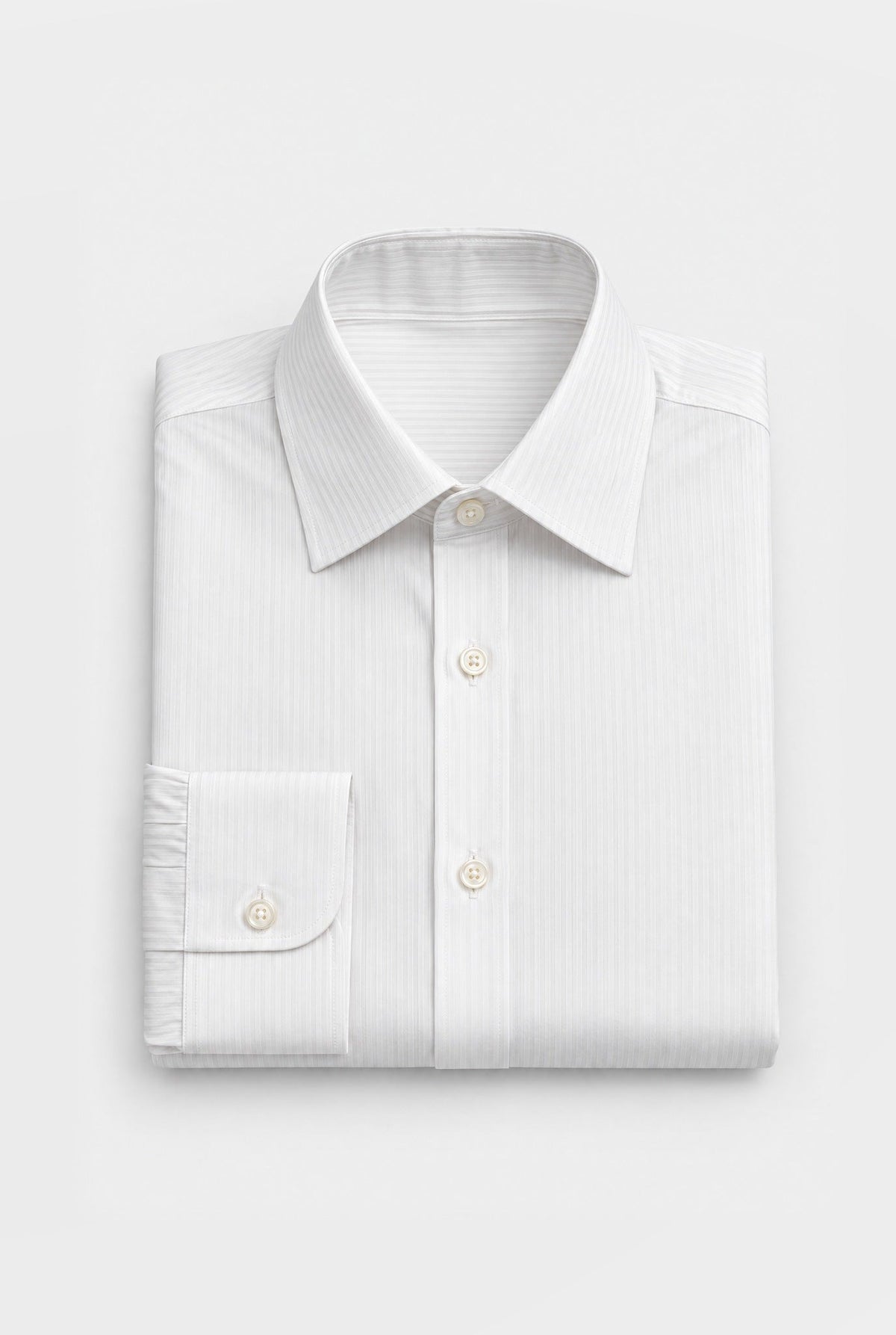 Camicia MIO Cotone Collo Italiano - Rigo Bianco Satin