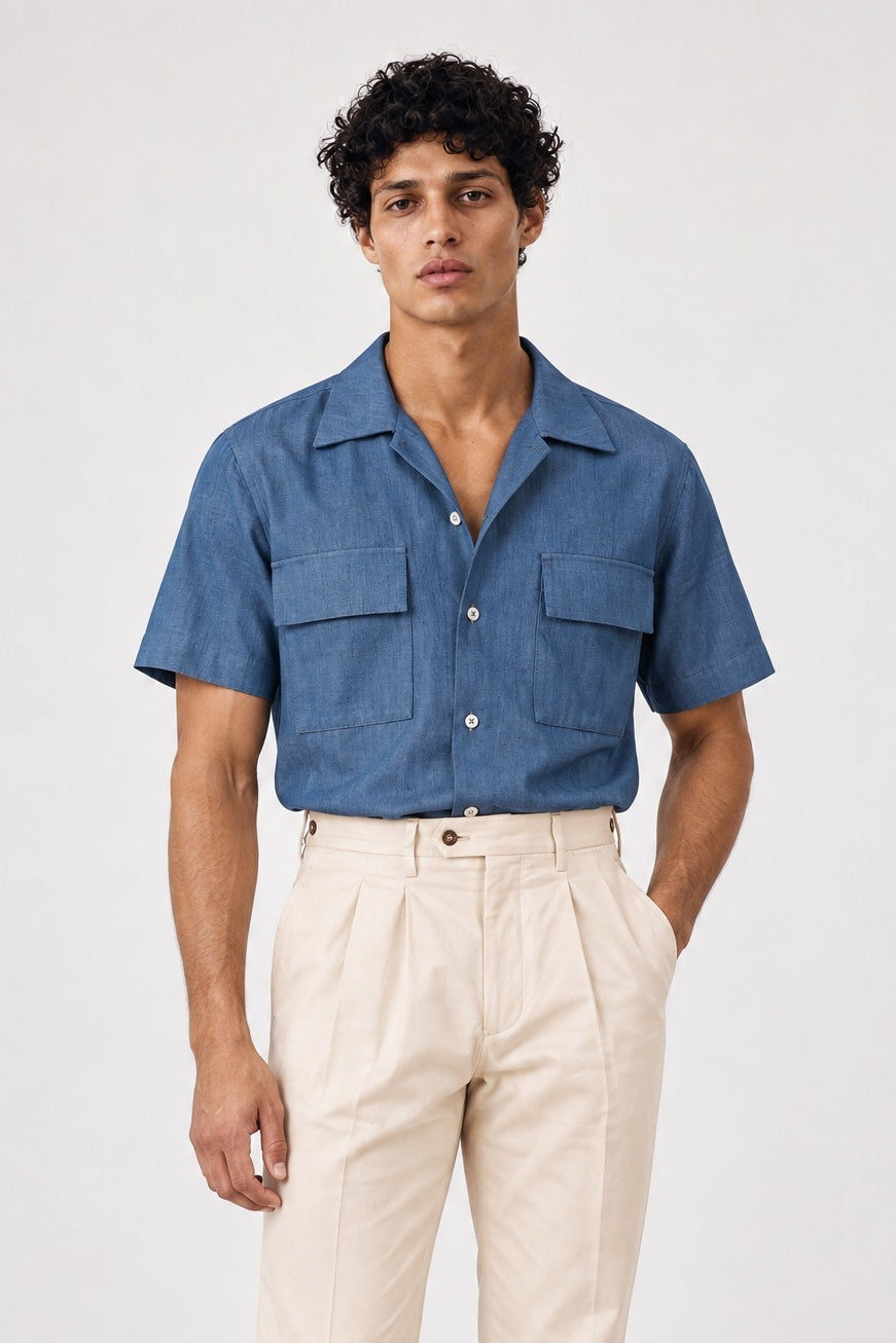 Camicia KARIM - Denim - SETTANTA