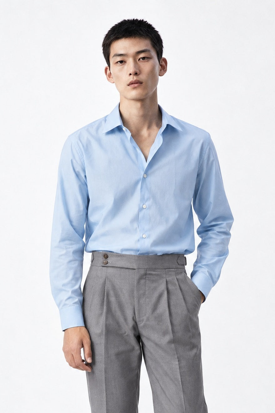 Camicia MIO Cotone Capri - Cielo - SETTANTA