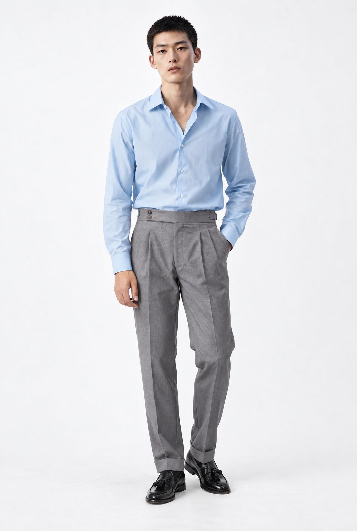 Camicia MIO Cotone Capri - Cielo - SETTANTA