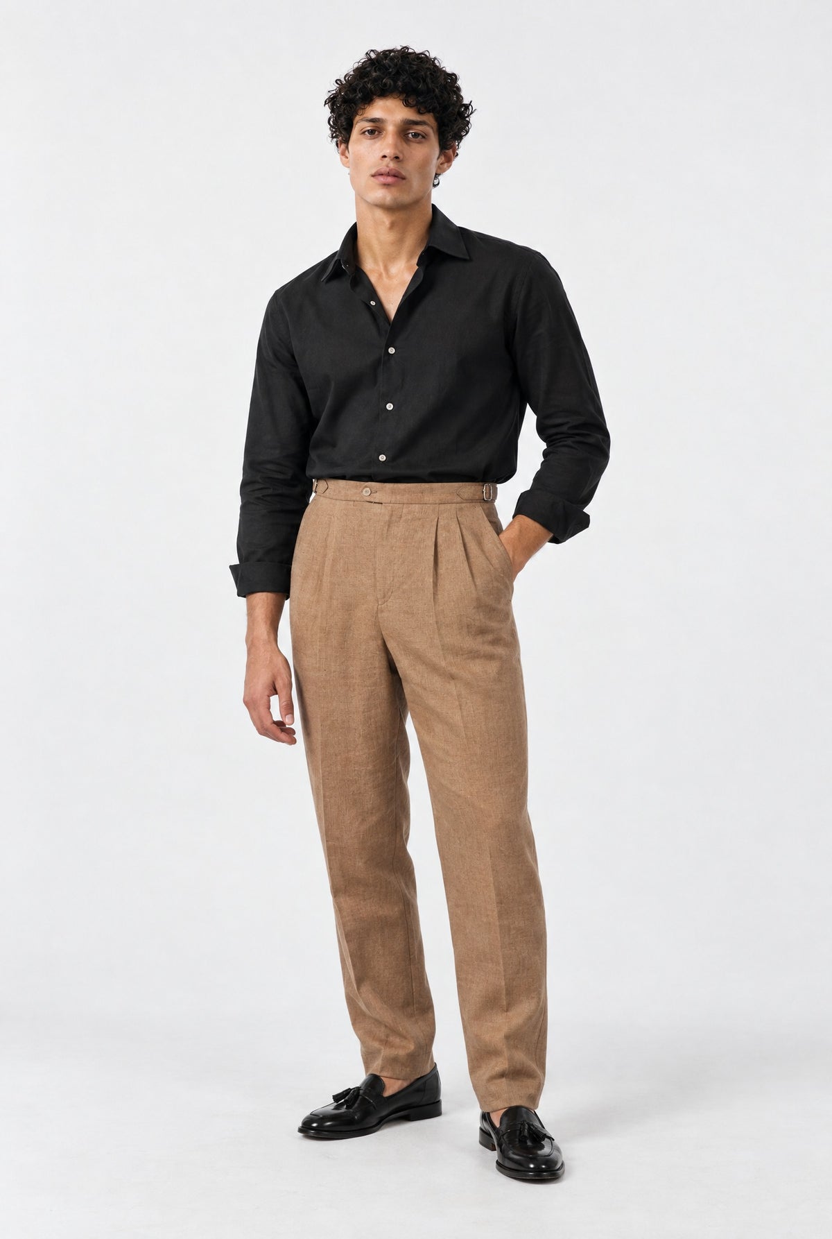 Camicia MIO Cotone Capri - Nero - SETTANTA