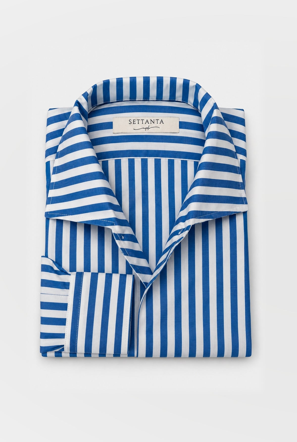 Camicia MIO Cotone Capri - Riga Blue - SETTANTA