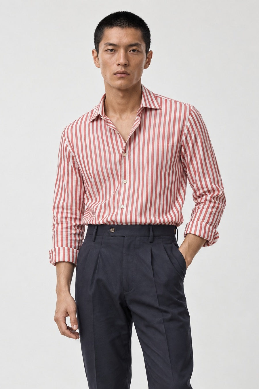 Camicia MIO Cotone Capri - Riga Rossa - SETTANTA