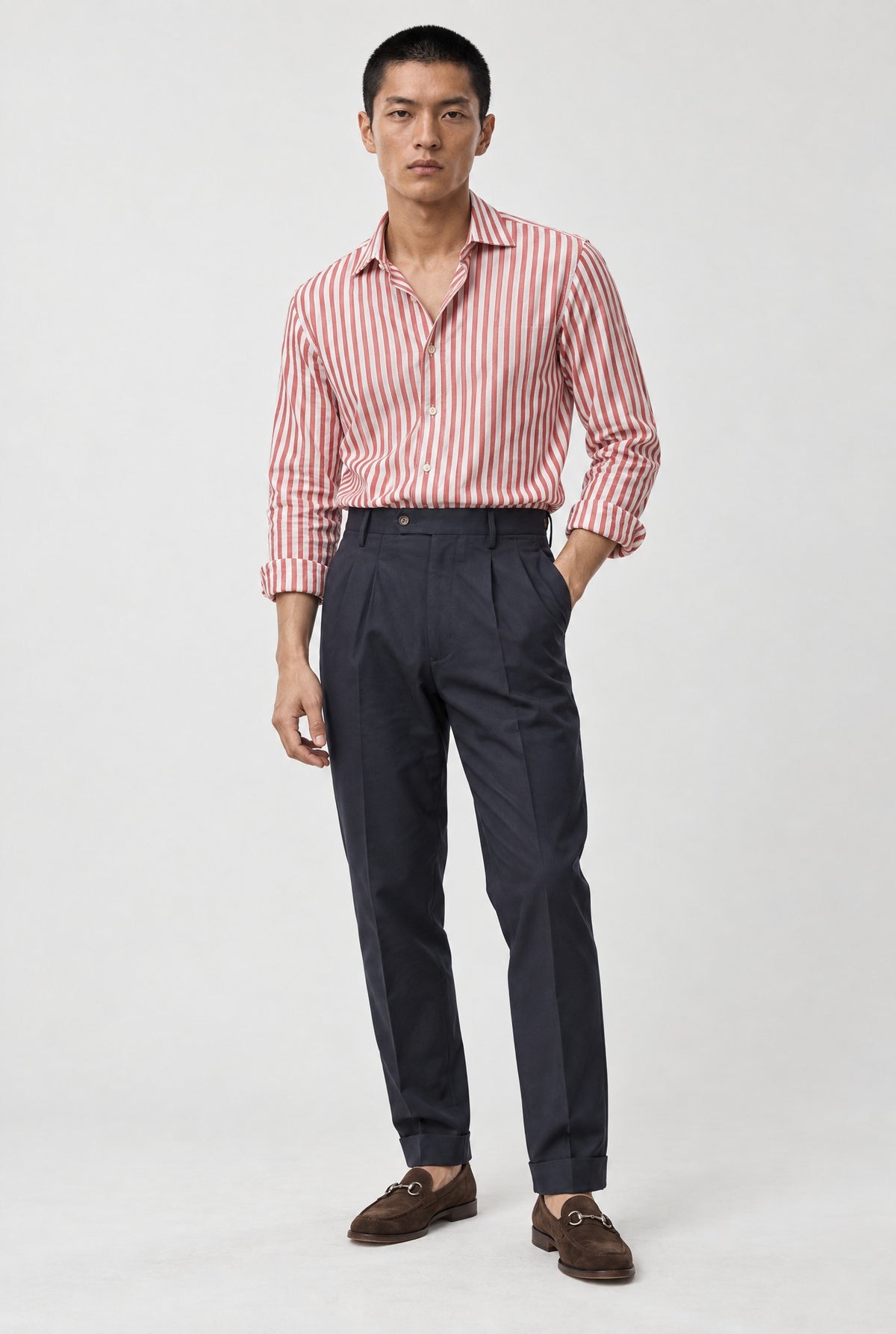 Camicia MIO Cotone Capri - Riga Rossa - SETTANTA