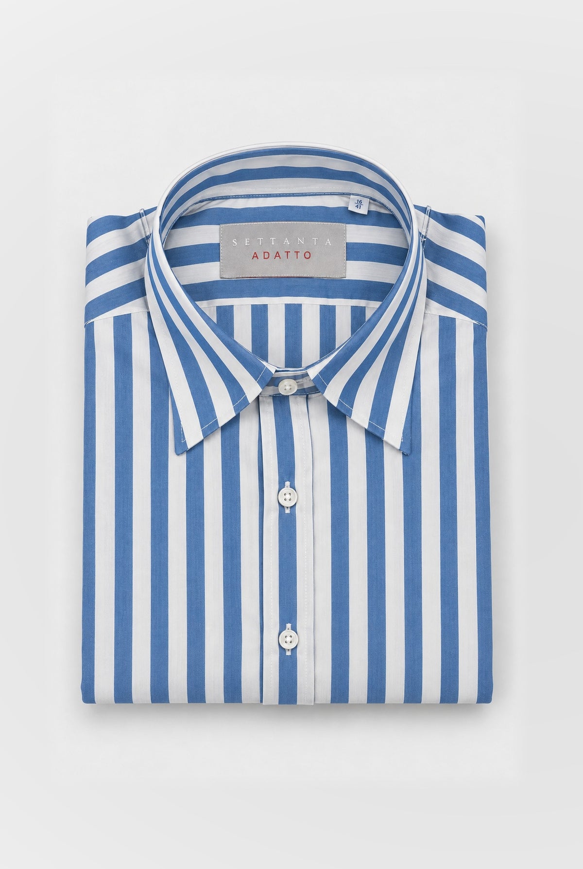 Camicia MIO Cotone - Riga Blue - SETTANTA