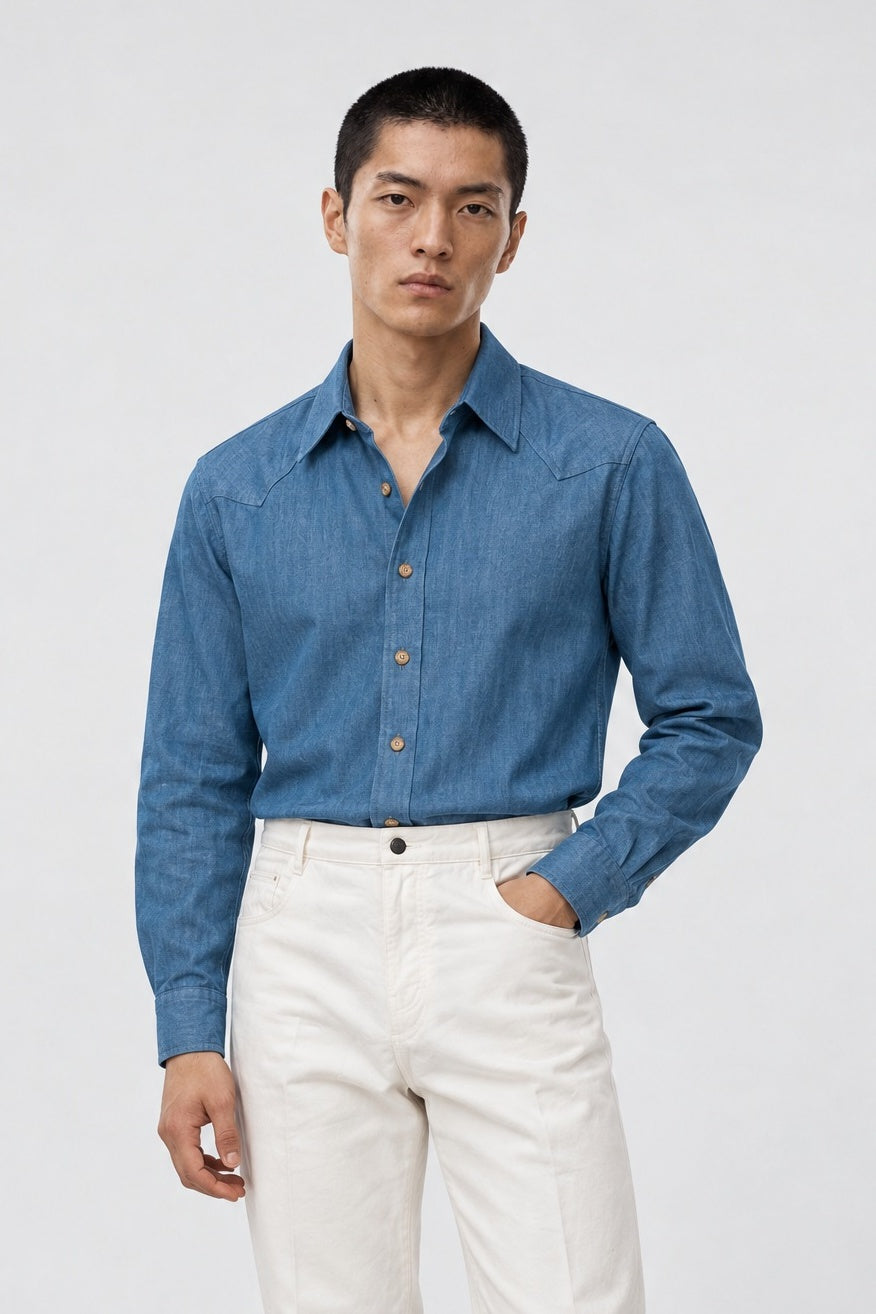 Camicia RIKU Texana - Denim - SETTANTA