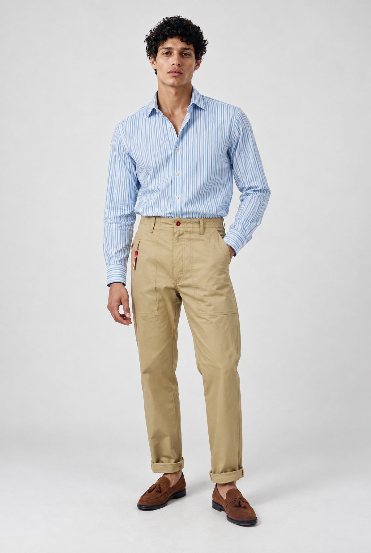 Camicia RIKU Texana - Riga Cielo - SETTANTA