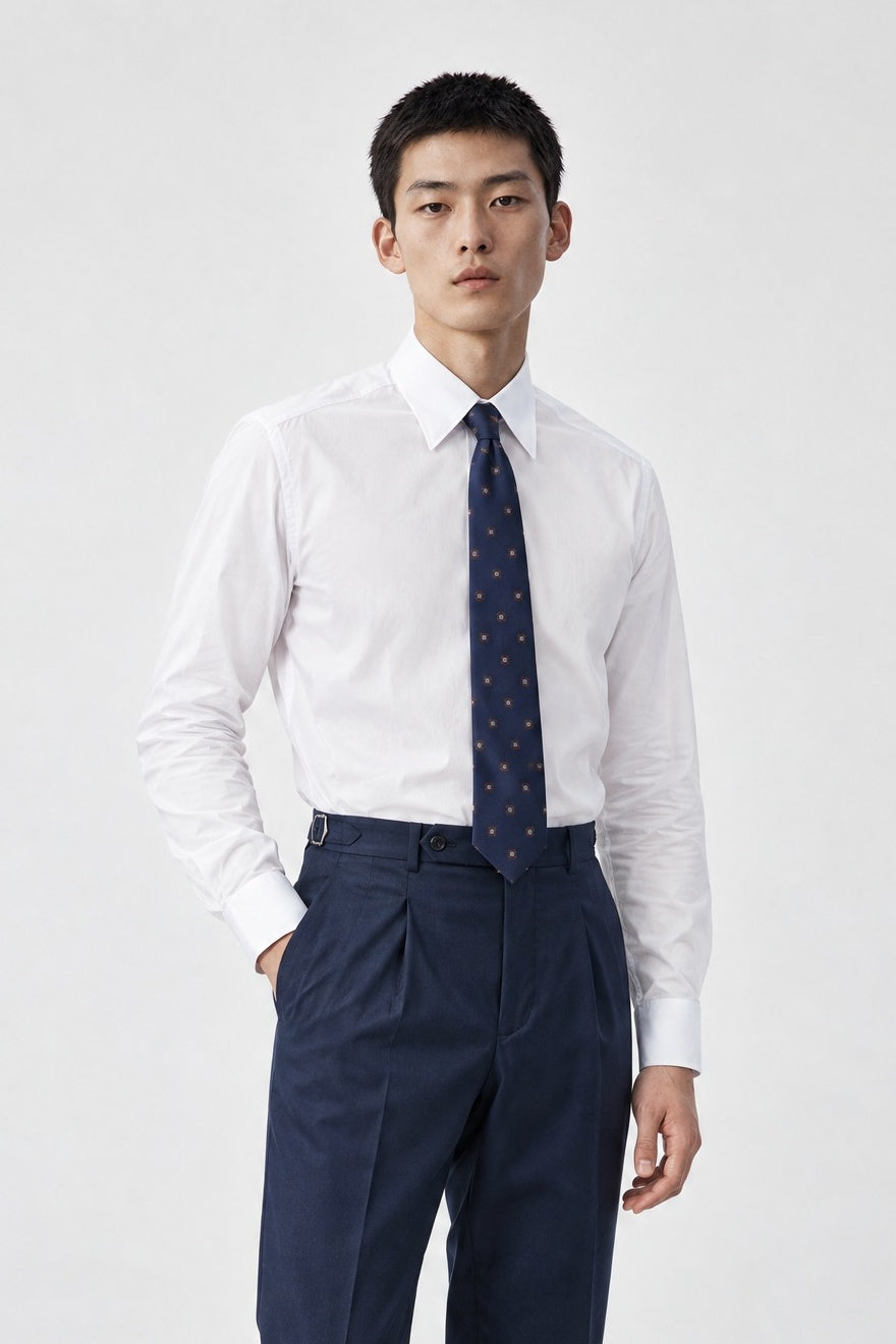 Camicia MUSSOLA Button Down - Bianco - SETTANTA