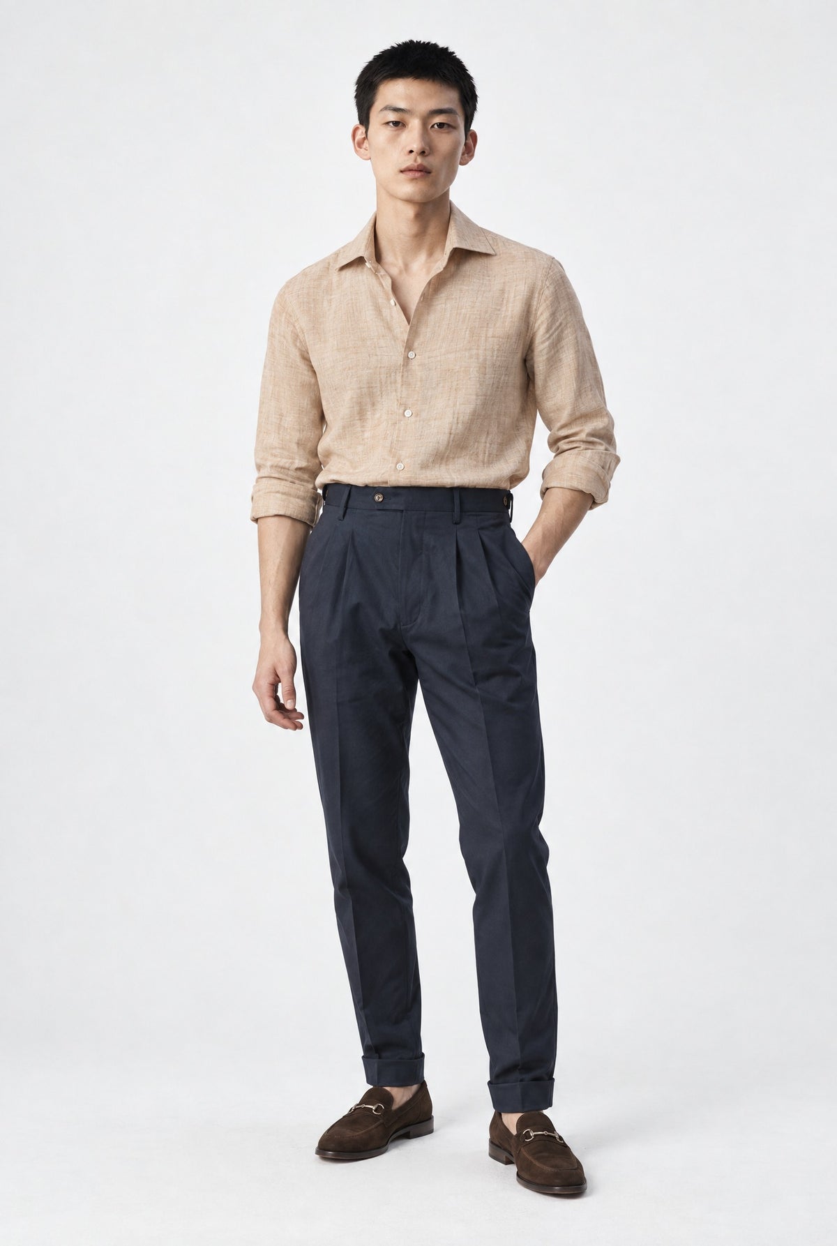 Camicia YUKI Lino - Beige - SETTANTA