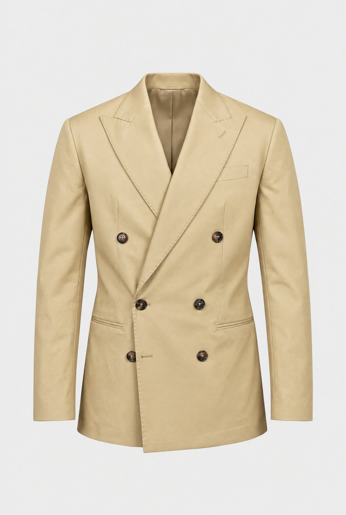 Giacca Abito SETTANTA Blazer Rifinito due Petti - Beige - SETTANTA