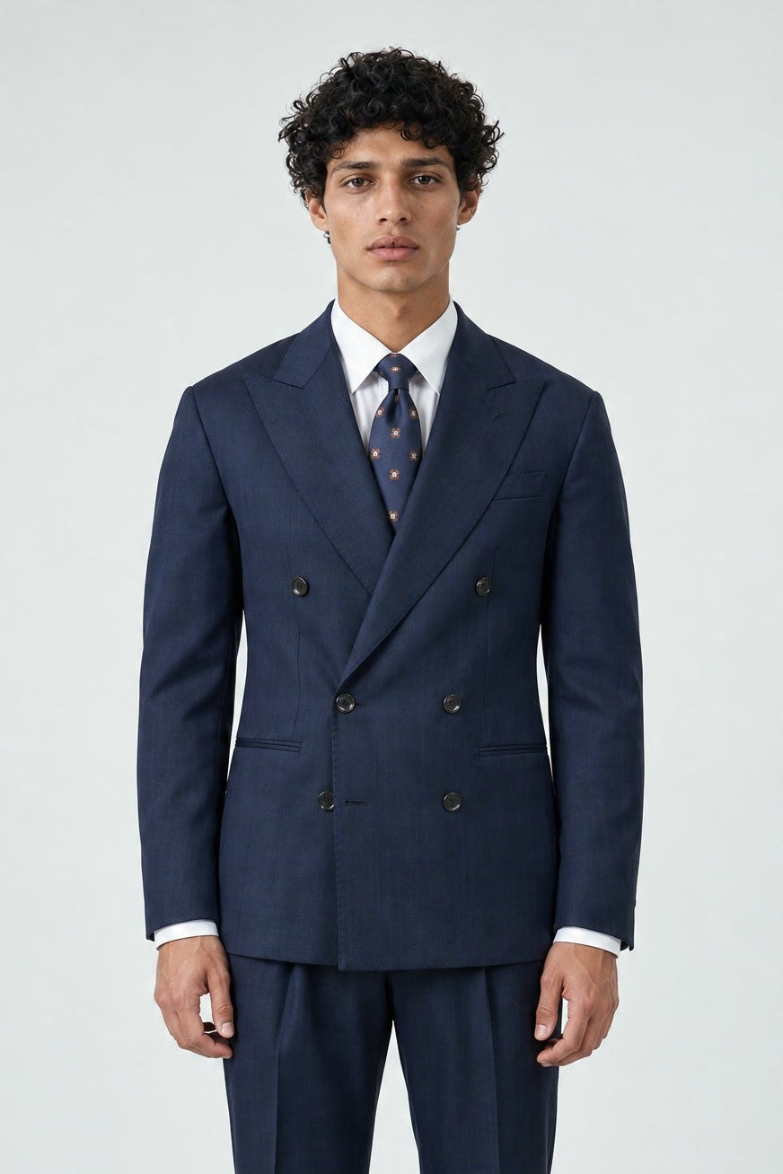 Giacca Abito SETTANTA Rifinito due Petti - Blue Finestrato - SETTANTA