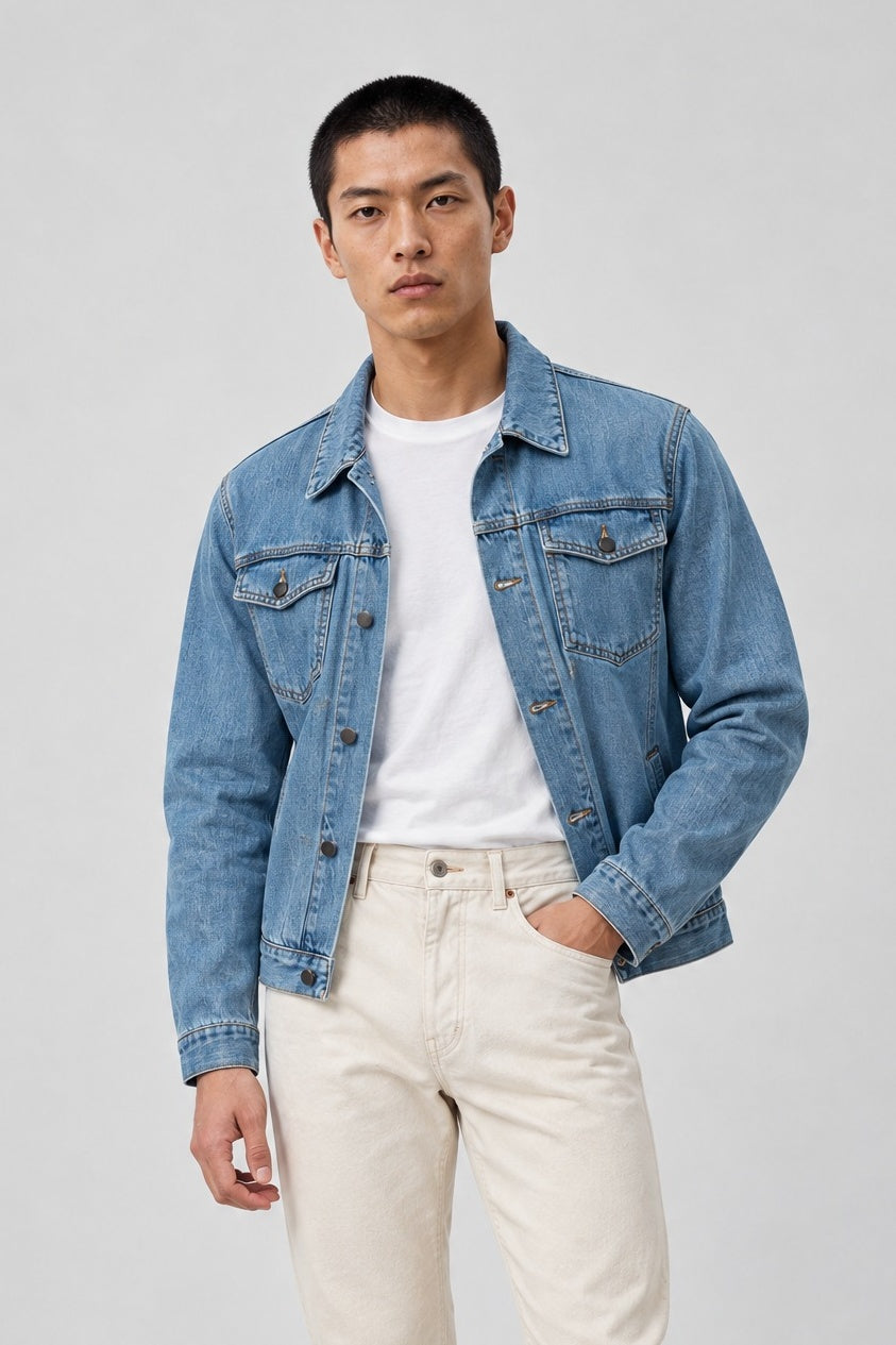 Giacca AKIHIRO Denim - Stone - SETTANTA