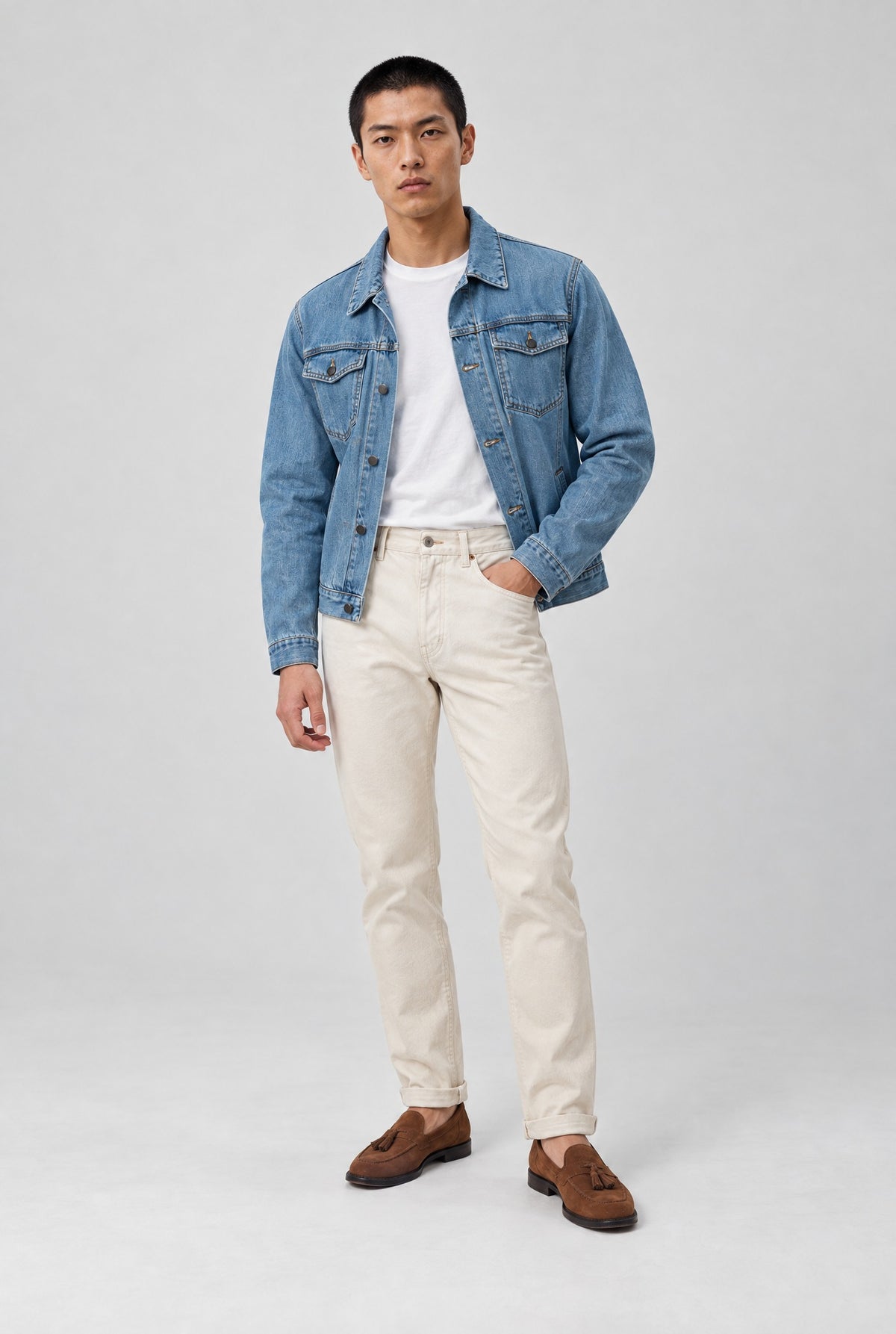 Giacca AKIHIRO Denim - Stone - SETTANTA