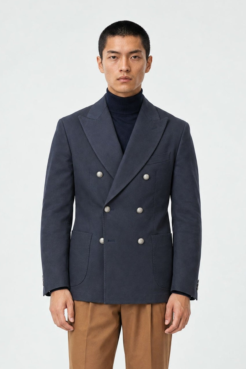 Giacca Blazer SENTIERO Rifinito - Blue Tinto - SETTANTA