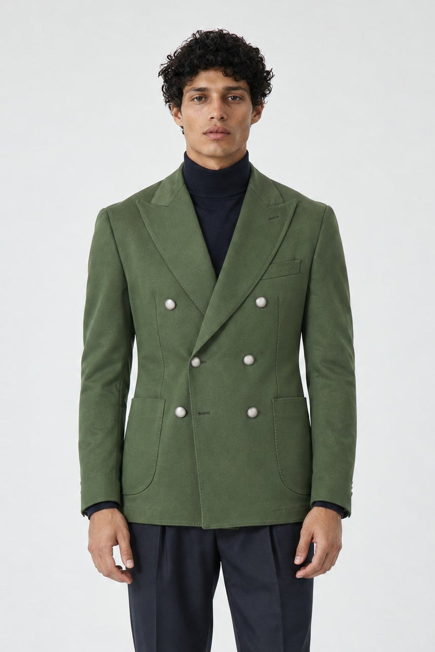 Giacca Blazer SENTIERO Rifinito - Verde Tinto - SETTANTA