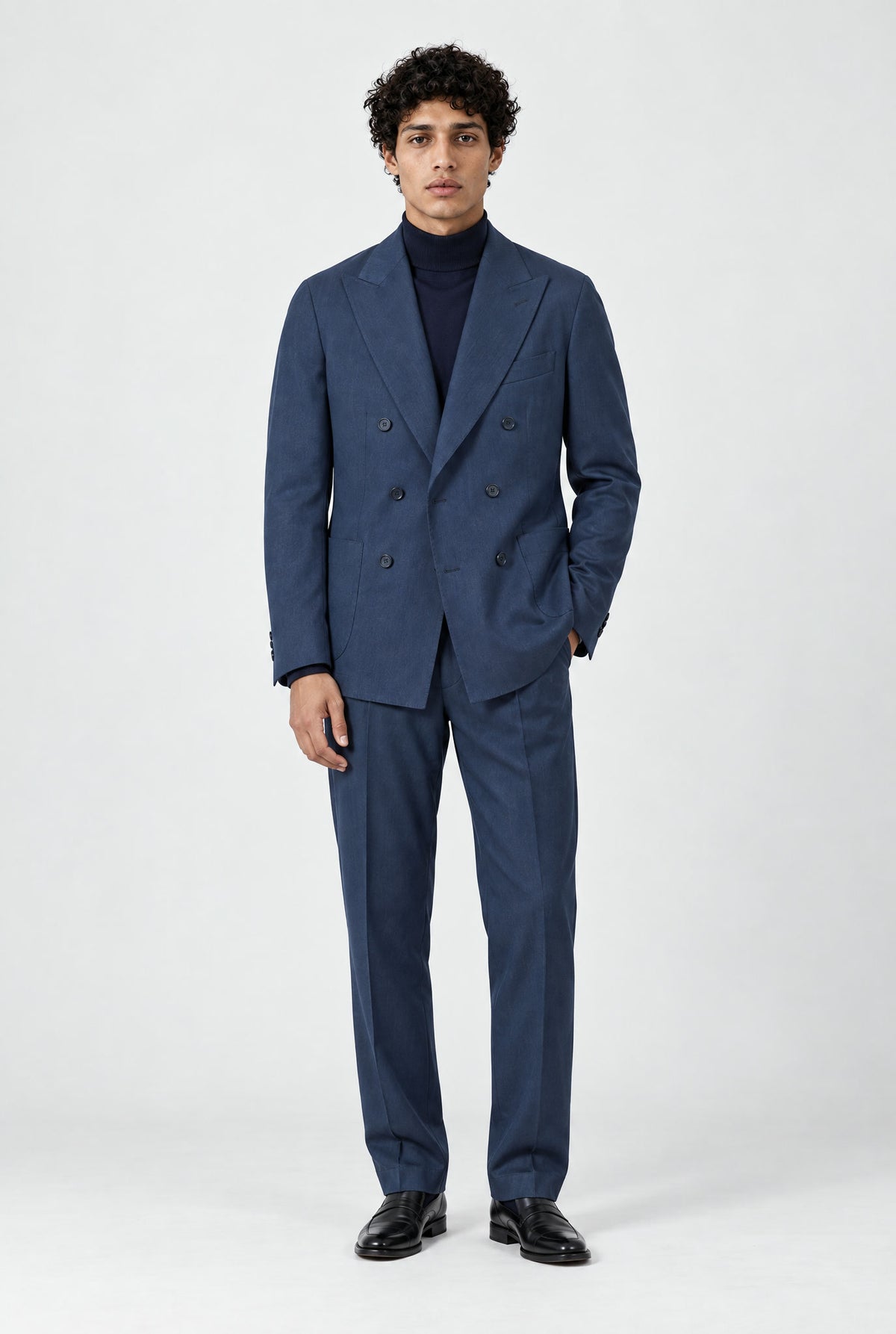 Giacca NAOYA due Petti - Blue Denim - SETTANTA