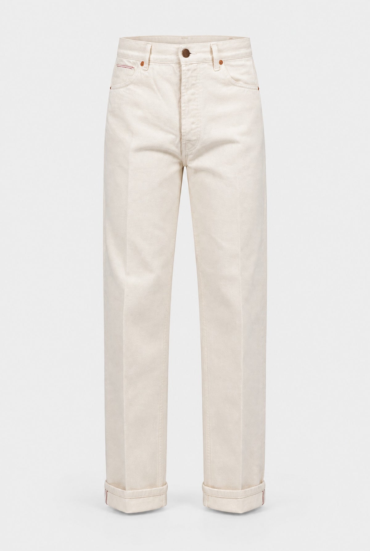 Jeans GORO Cimosato - Straight Fit Beige - SETTANTA