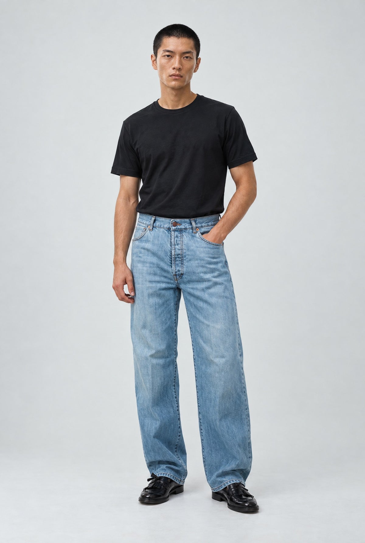 Jeans GORO Cimosato - Wide Fit Lavaggio Stone - SETTANTA