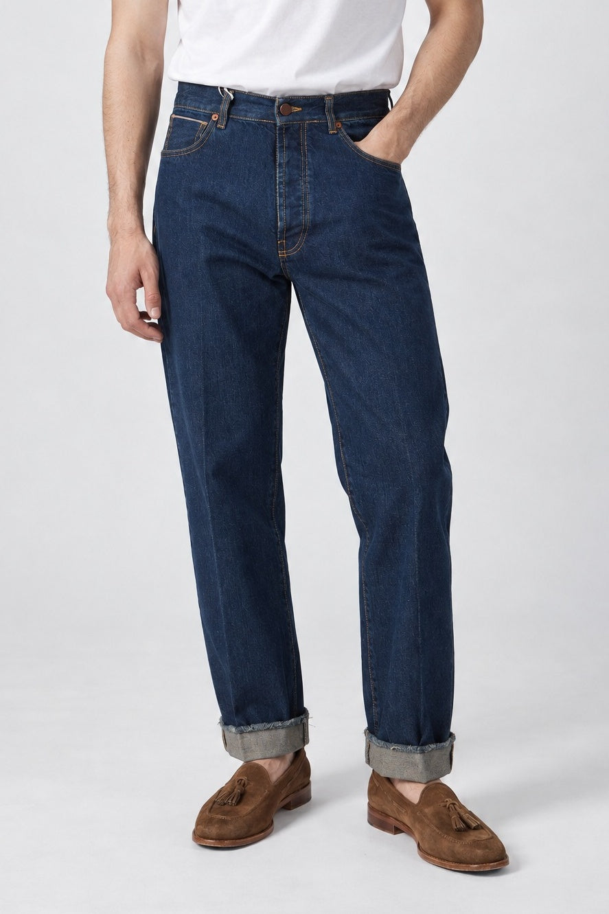 Jeans ROGO Cimosato - Straight Fit Lavaggio Zero al Tè - SETTANTA