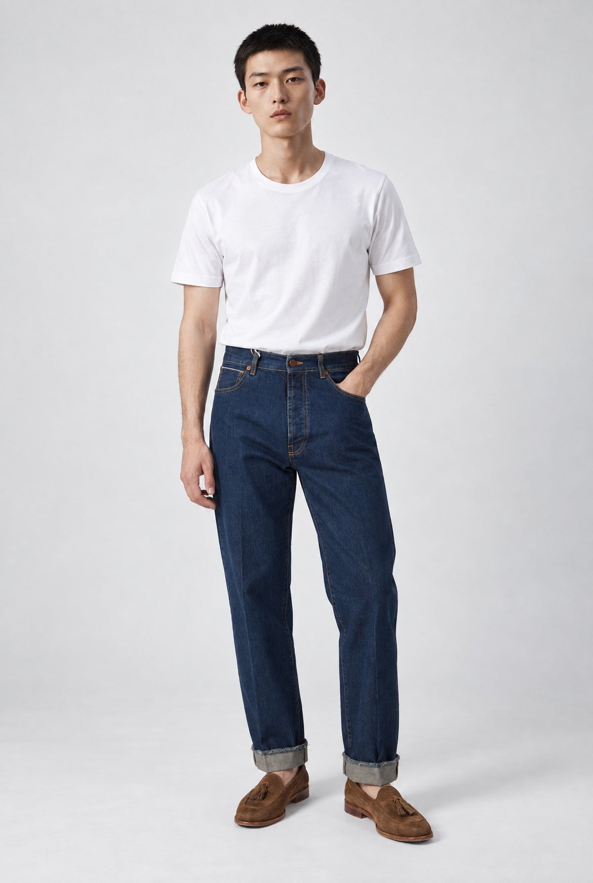 Jeans ROGO Cimosato - Straight Fit Lavaggio Zero al Tè - SETTANTA