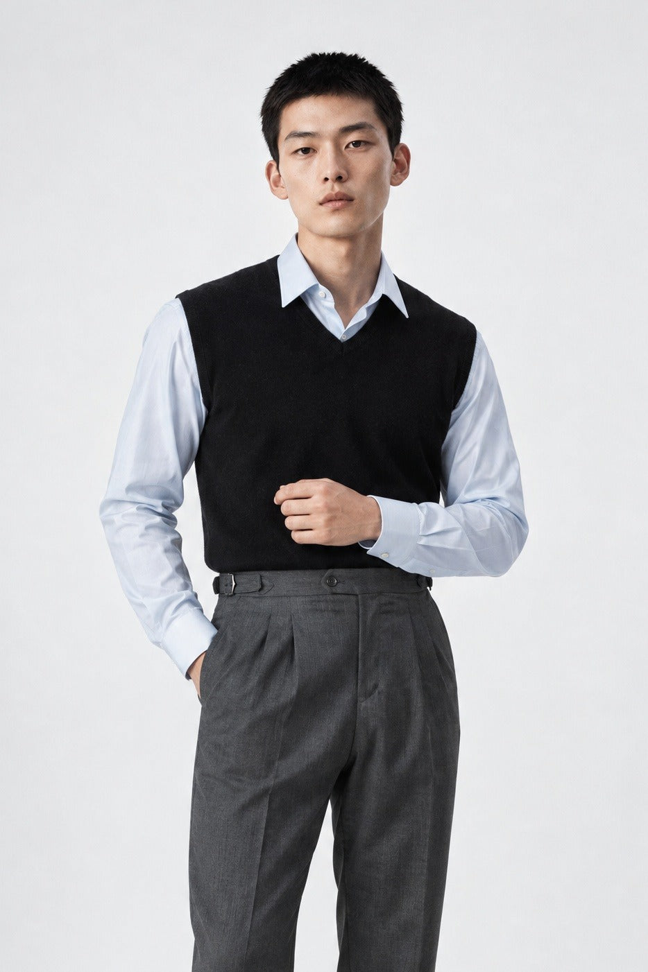 Gilet HEIZO Cashmere - Nero - SETTANTA
