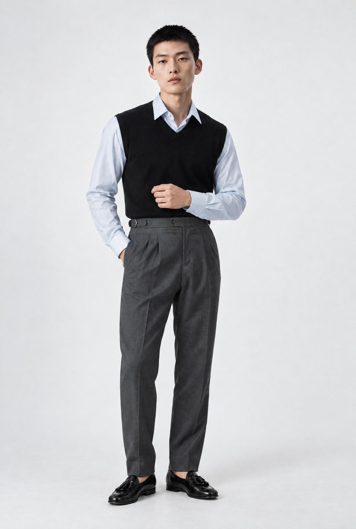 Gilet HEIZO Cashmere - Nero - SETTANTA