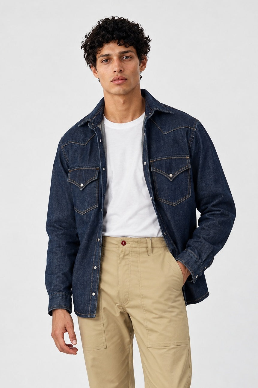 Overshirt ROGO Camicia Texana - Lavaggio Zero al Tè - SETTANTA