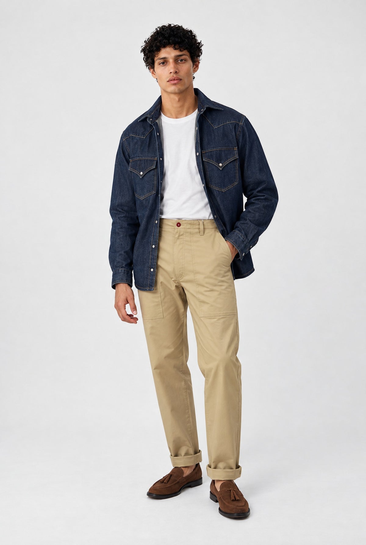 Overshirt ROGO Camicia Texana - Lavaggio Zero al Tè - SETTANTA