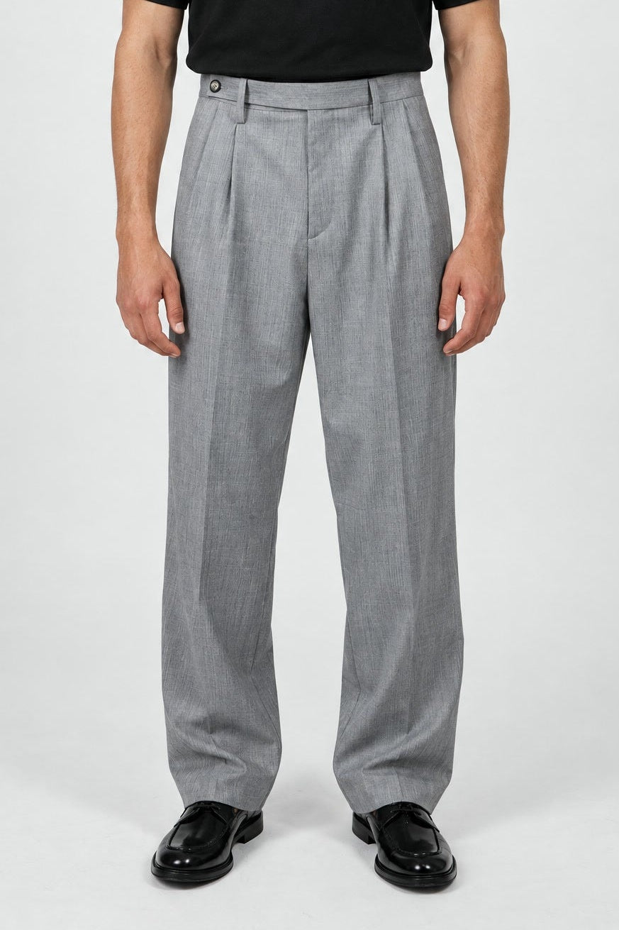 Pantalone Abito SETTANTA 2 Pinces - Grigio - SETTANTA