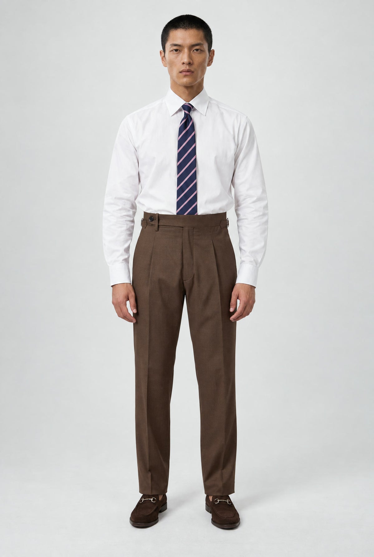 Pantalone Abito SETTANTA Rifinito 2 Pinces - Testa di Moro - SETTANTA