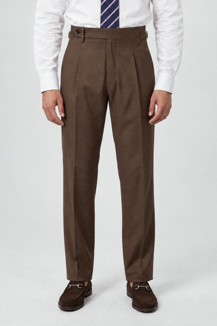 Pantalone Abito SETTANTA Rifinito 2 Pinces - Testa di Moro - SETTANTA