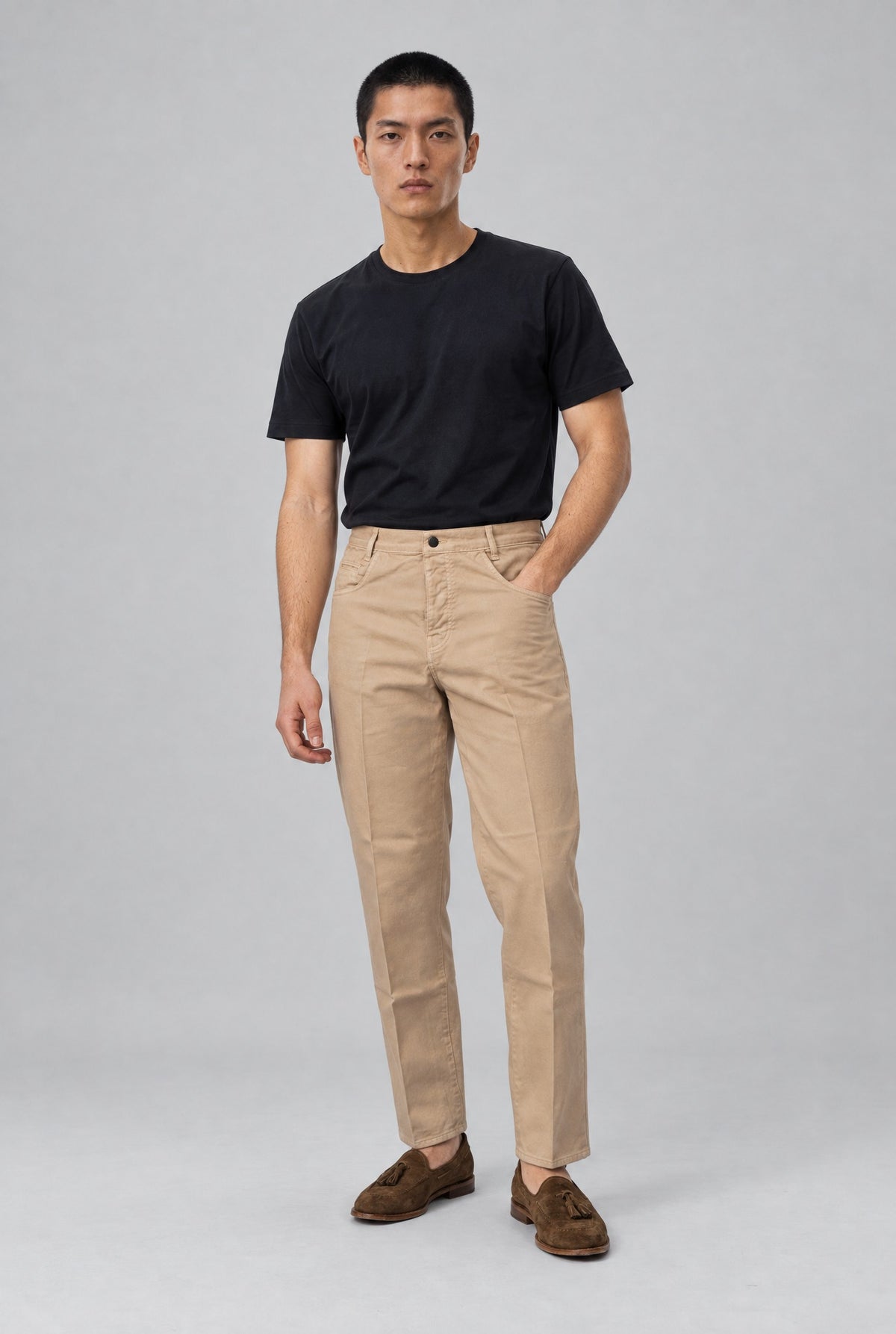 Pantalone AKIO Denim - Beige - SETTANTA