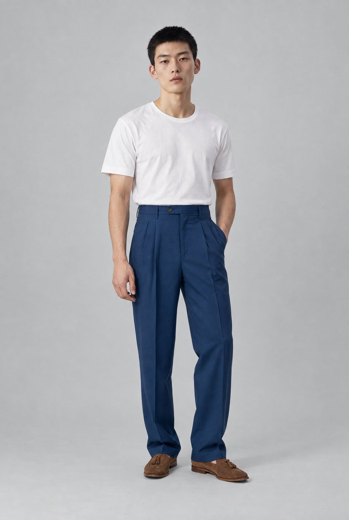 Pantalone CARLO Lana - Blue Navy - SETTANTA