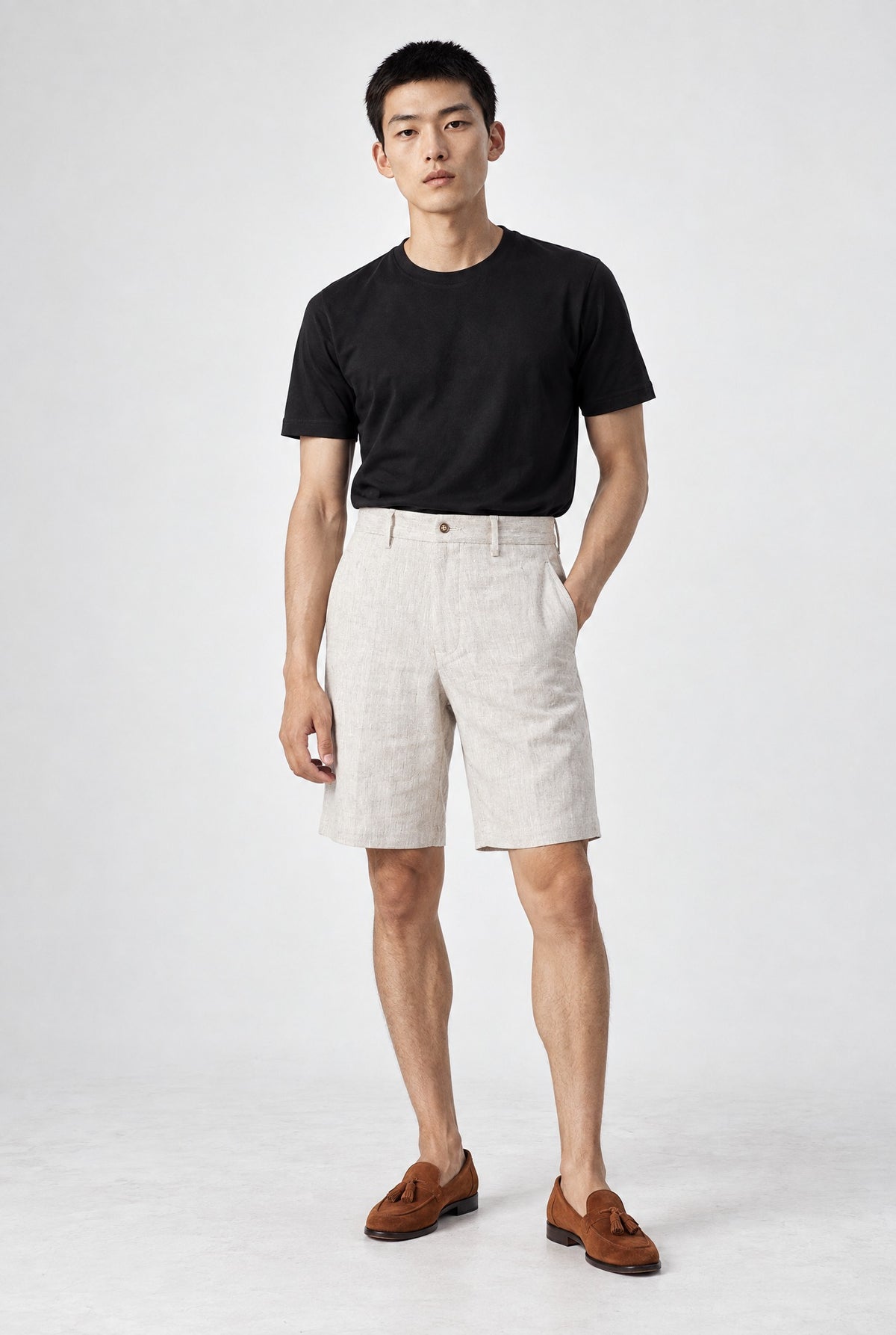 Pantalone Corto NAMI Short - Beige - SETTANTA