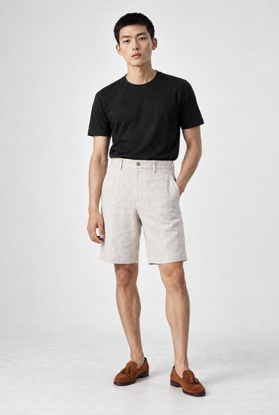 Pantalone Corto NAMI Short - Beige - SETTANTA